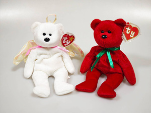 Tyぬいぐるみ　 Ty Beanie Babies 　レアもの 　クマ２体 タグはカバー付き コレクター ケースで保管