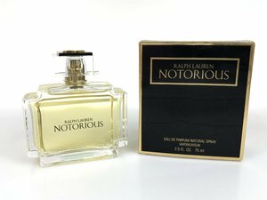 満量　ラルフローレン　RALPH LAUREN　ノトーリアス　NOTORIOUS　オードパルファム　スプレー　75ml　YK-3736