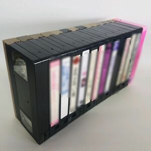 VHS ビデオテープ　14本　セット　まとめ　使用済み　再録画用　リサイクル　レトロ　当時物　50-11