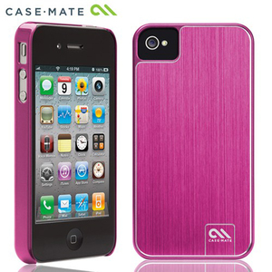 即決・送料込)【金属光沢が美しいハードケース】Case-Mate iPhone 4S/4 Barely There - Brushed Aluminum Pink