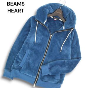 BEAMS HEART ビームス ハート 秋冬 フード収納★ ハイネック ボア フリース ブルゾン ジャケット Sz.S メンズ　C4T11084_C#N