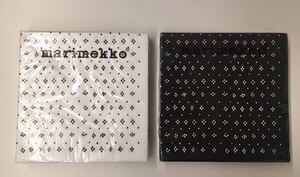 marimekko マリメッコ ペーパーナプキン MUIJA ホワイト ブラック 白 黒 モノトーン