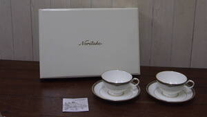 新古品☆Ｎｏｒｉｔａｋｅ☆ノリタケ☆ティーカップ＆ソーサー☆２客セット☆箱入り☆４０２Ｓ４－Ｊ１４０１８