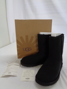 2597【本州のみ送料無料】　UGG　アグ　レディースブーツ　ムートンブーツ　スウェード素材　ブラック