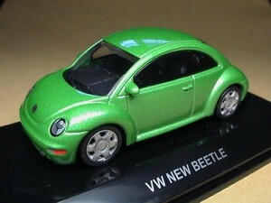 AUTOart 1/64 VW NEW BEETLE オートアート フォルクスワーゲン ニュービートル Volkswagen ミニカー グリーンメタリックカラー