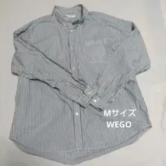 WEGO オーバーサイズコットン長袖シャツ　Mサイズ