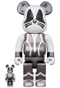 Bearbrick KISS CATMAN CHROME Ver.100% & 400%ベアブリック キス キャットマン クロム キッス ハードロックバンド hard rock Peter