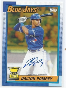 2015 Topps Archives Dalton Pompey Auto Gold /50