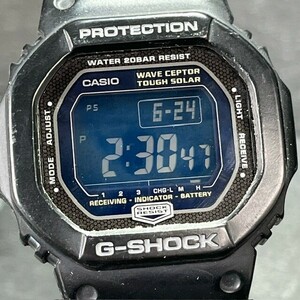 美品 CASIO G-SHOCK カシオ ジーショック The G GW-5600BJ-1JF 腕時計 電波ソーラー ブラック デジタル アナログ メンズ スクエア