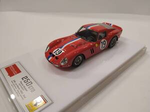 EIDOLON 1/43 FERRARI 250GTO Pierre Noblet #3705GT LM62 2nd (EM051)