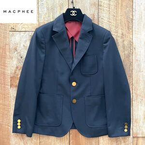 【極美品】MACPHEE マカフィー 金ボタン 紺ブレ ジャケット ブレザー 36 トゥモローランド取扱