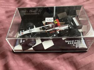 レア　BARホンダ 2004 アンソニーデビットソン　スペインGP使用カスタム品　