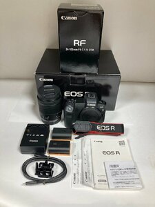 【中古品】Canon キャノン / EOS R + CANON LENS RF 24-105㎜ F4-7.1 IS STM レンズセット / DS126721 / ミラーレス一眼カメラ ※液晶ヤケ