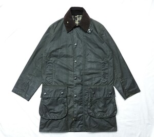 ”Mint“ 80s Barbour BORDER c36 バブアー　ボーダー　オイルドジャケット 2ワラント　2クラウン