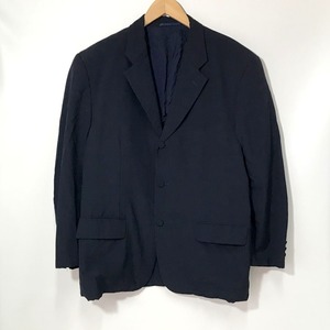 COMME des GARCONS HOMME PLUS テーラードジャケット PS-11002M 古着 春夏 背抜き シングル 3ボタン M ネイビー コムデギャルソン A10672◆