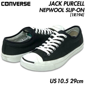 国内正規品■CONVERSE(コンバース) JACK PARCELL ジャックパーセル キャンバス 黒白 ブラック/ホワイト US10.5 29㎝ [1R194]
