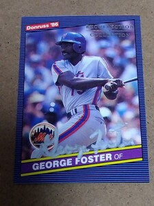 77年NL MVP 84枚限定 ジョージ フォスター George Foster auto 77年52HR149打点 78年40HR120点で2年連続2冠王 レッズ黄金期の主砲