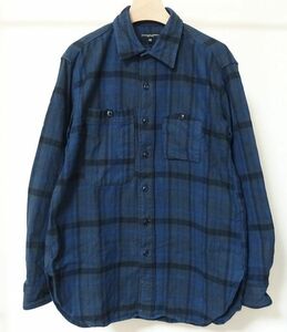 22AW Engineered Garments エンジニアードガーメンツ Work Shirt Plaid Cotton Flannel ワーク シャツ XS チェック フランネル