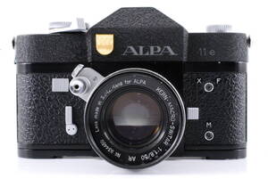 【希少 美品 保障付 動作確認済】 Rare Alpa アルパ 11e Black 35mm Film Camera Body + Kern Macro Switar 50mm f/1.8 Lens #Q8903