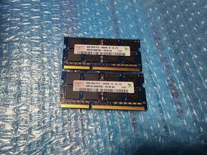 即決 hynix製 DDR3 4GB×2枚 合計8GB PC3-10600S PC3-8500S互換 SO-DIMM 送料140円～