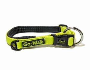 (HAPPYPET) イギリス ハッピーペット Go Walk 小型犬〜中型犬向け 犬用 首輪 パッド付 Sサイズ (首回り 33-38cm, グリーン)