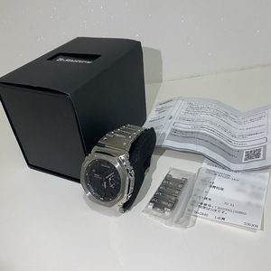 G-SHOCK フルメタル FULL METAL GM-B2100D-1AJF 電波 タフソーラー Bluetooth 保証期間内の超美品です！