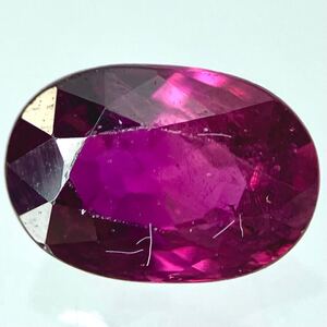 ソ付き!!1円〜!!◆天然ルビー0.75ct◆d 約6.25×4.36×3.01mm ルース 裸石 宝石 コランダム ルビー　ruby w3/350