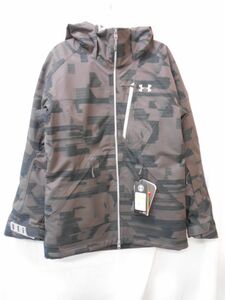 70 送100サ 0210#D02 UNDER ARMOUR アンダーアーマー グリッドラインジャケット スキー スノーボード 防寒 撥水 サイズMD 未使用