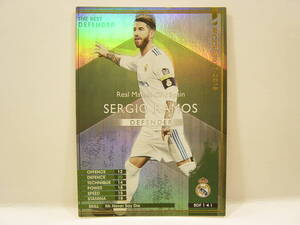 Panini WCCF 2017-2018 ver3.0 BDF セルヒオ・ラモス　Sergio Ramos　Real Madrid CF Spain 17-18 The Best Defender