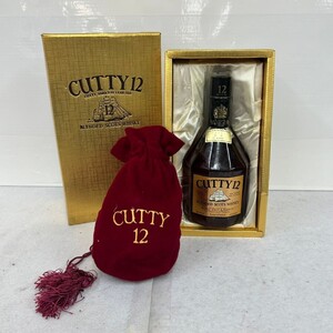 Q407-O61-644 CUTTY 12年 カティ スコッチウイスキー 特級 巾着/箱付き 760ml 43％ 古酒 未開栓 ⑩