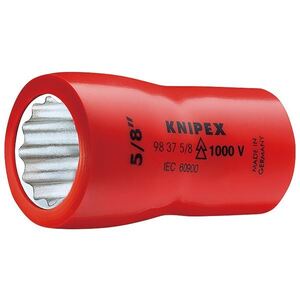 【新品】KNIPEX（クニペックス）9837-5／8 （3／8SQ） 絶縁ソケット 1000V