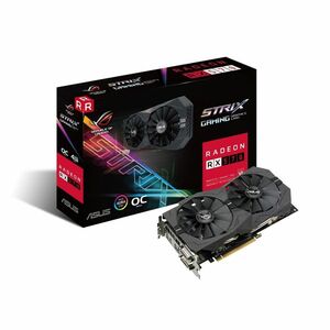 ASUS AMD ROG-STRIX-RX570-O4G-GAMING 4 GB GDDR 5 256ビットメモリDVI / DP/HDMI