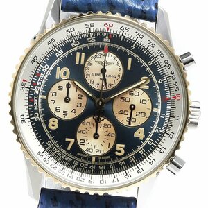 ブライトリング BREITLING D33030 ナビタイマー エアボーン YGベゼル クロノグラフ 自動巻き メンズ _793647【ev10】