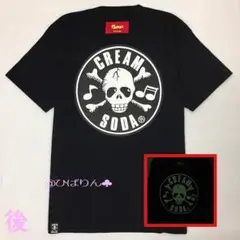 新品CSドクロターンテーブル光るTシャツSMLXL黒クリームソーダピンクドラゴン