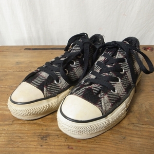 USA製 コンバース オールスター ローカット ウール チェック 22.5cm / 90s ビンテージ CONVERSE ALL STAR 3 1/2 チャックテイラー