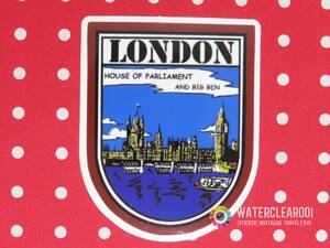 ▽▼33099-ExHS▼▽[NOSTALGIC-STICKER＊TRAVEL] LONDON*PARLIAMENT&BIGBEN