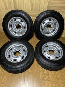 195/80R15 107/105L LT Toyo Delvex 934 2019年　4本　　スチールホイル　ハイイェス　中古スタードレスタイヤ　6六