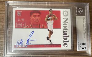 1円スタート！nicknames 49枚限定　2019-20 Panini Encased Rui Hachimura RC Auto NBA 八村塁 ルーキー サイン BGS8.5 Auto満点Lakers