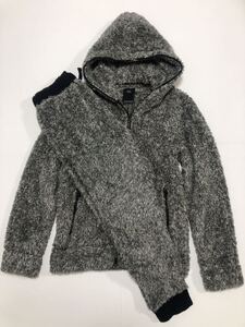 AZUL by moussy もこもこ セットアップ スウェット ジャージ モコモコ パーカー ジャケット パンツ