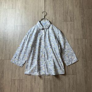 100円スタート　blue ribbon おしゃれデザイン　ブラウス　シャツ