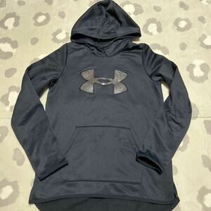 アンダーアーマー ★UNDER ARMOUR ★黒★パーカー★YXL ★160★裏起毛 プルオーバー 