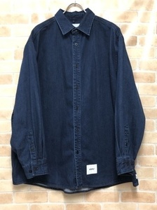 WTAPS ダブルタップス LP/LS/COTTON.DENIM SHIRTS 212WVDT-SHM05 インディゴ 03 111415358