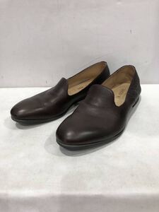 [MR.OLIVE]ミスターオリーブ MR.OLIVE EOI WATER PROOF SHIRINK LEATHER / OPERA SLIP-ON SHOES レザー ブラウン スリッポン ts202405