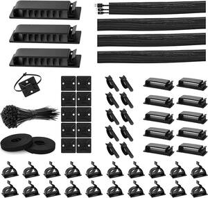 ケーブルクリップ ケーブルホルダー ケーブル収納セット ケーブルバンド