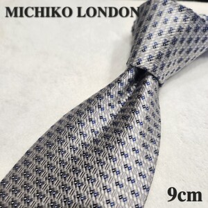 【MICHIKO LONDON】ミチコロンドン　グレー　小紋　メンズ　小物