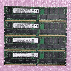 【動作確認済み】SK Hynix DDR4-2133 32GB 4枚セット (計128GB) PC4-17000 ECC REG/Registered RDIMM メモリ