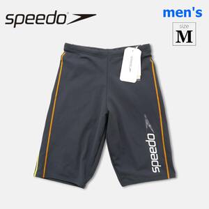 新品未使用タグ付き【 Speedo (size M) 】メンズ スピード フィットネス水着 ハーフパンツチャコールグレイ ゴールドウイン SD82S74