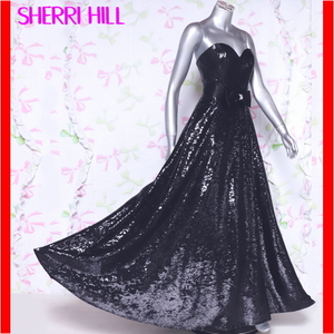 カラードレス　SHERRI HILL　ロングドレス　ベアトップドレス　発表会　舞台衣装　中古