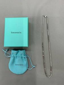 166-KA1257-60r TIFFANY＆CO ティファニー ベネチアンリンク チェーンネックレス シルバー 925 袋・箱付き