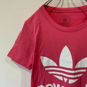 [KWT1863] ADIDAS 半袖Tシャツ メンズ ピンク S ポス